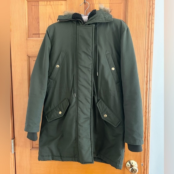 J.Crew Green Parka Primaloft Hooded Jacket - Picture 3 of 13